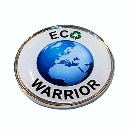 ECO WARRIOR round badge